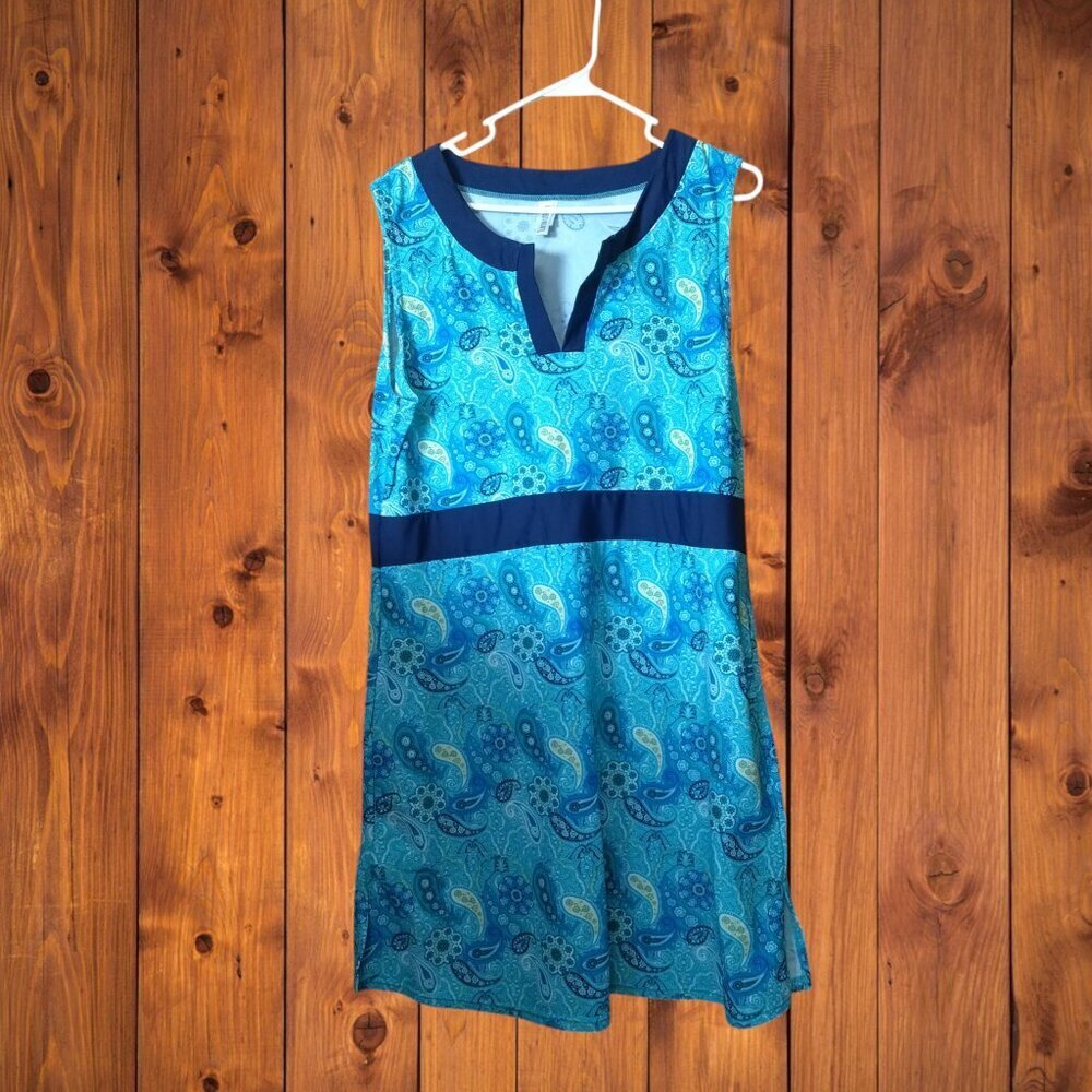 Mazu Swim Paisley Size XL Sleeveless Dress Beach Vacation Boho Coastal Casual